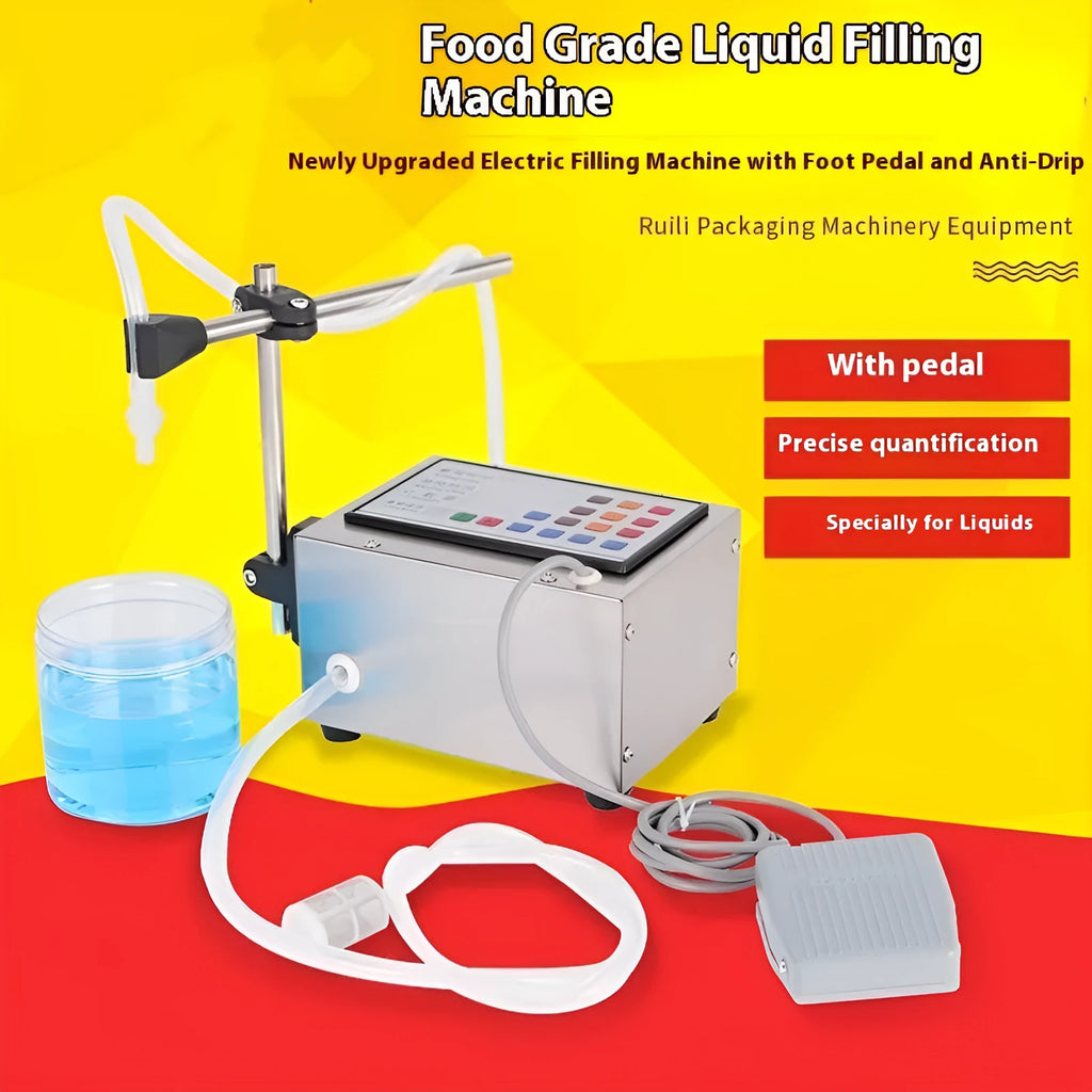 CNC filling machine with digital display and automatic quantitative dispenser for liquid products