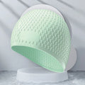 Solid colour silicone swimming cap for adults in multiple colour options