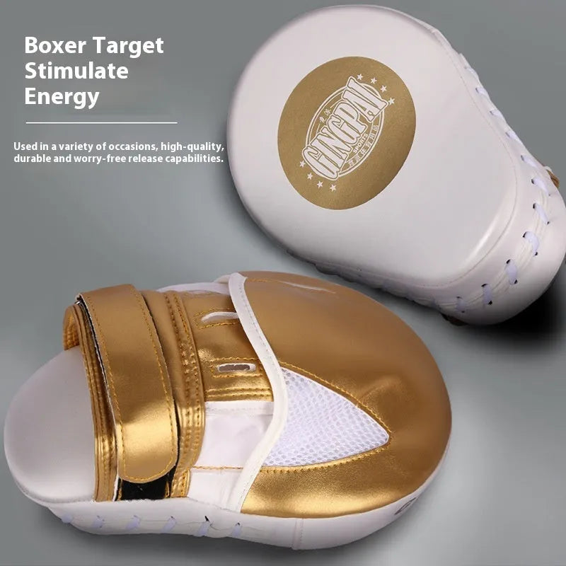 Vertical gold PU leather boxing baffle target for martial arts training