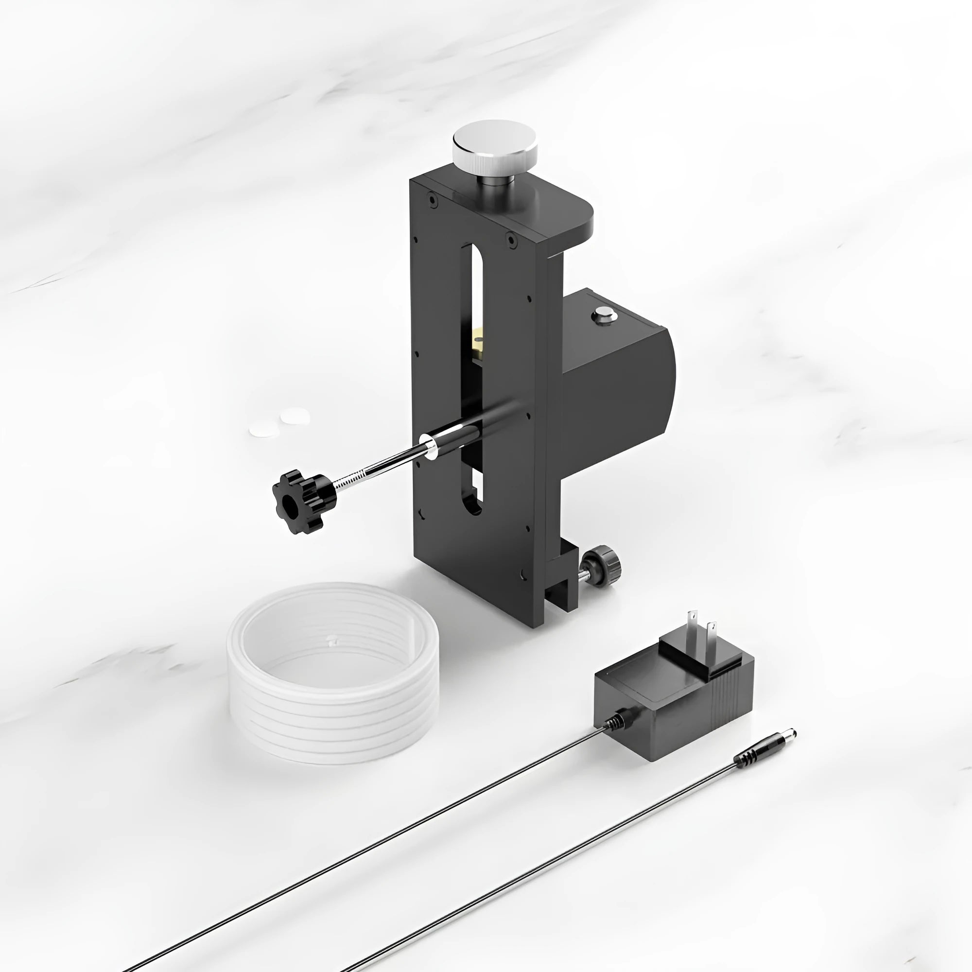 Compact ultrasonic cleaning machine with digital display for temperature and timer control.