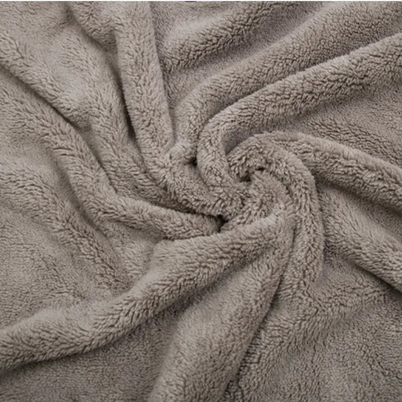 Microfiber car wash towel shown in three size options for vehicle drying