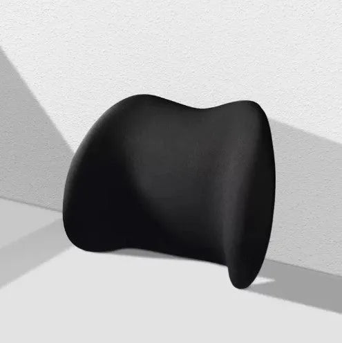Memory cotton car cushion set showing headrest and back support cushions in available colours