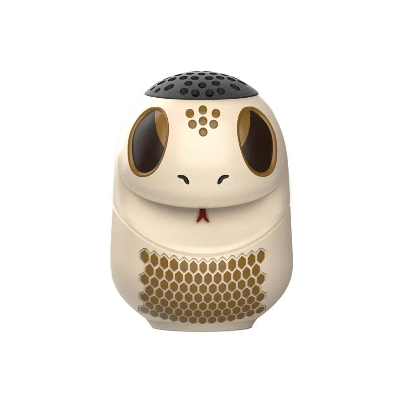 TK900 White portable Bluetooth speaker with USB charging port and functional controls