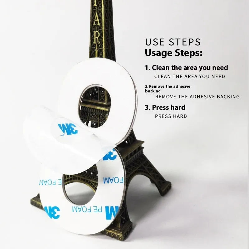 Black stainless steel sticky house number sign measuring 7.5cm with self-adhesive backing.