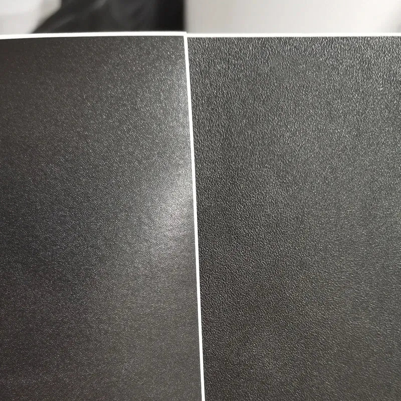 A4 matte black PVC self-adhesive sticker sheets in fine sand finish, 50 sheets per pack