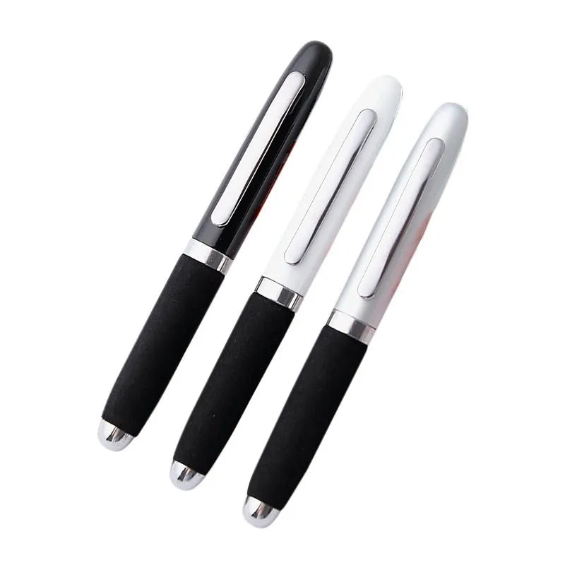 EVA metal cap mini ballpoint pen with a 1.0mm tip, shown in silver colour.