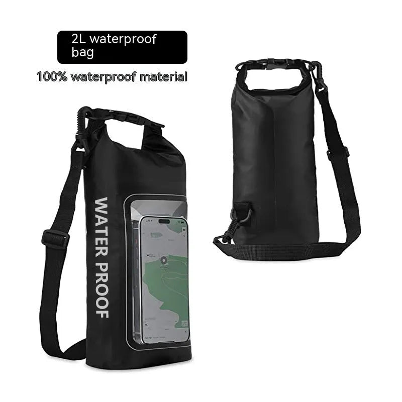 PVC waterproof crossbody bag for mobile phone protection during swimming and outdoor water sports