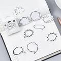 Box of Momo Original black and white bubble design stickers containing 45 pieces for DIY decoration