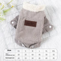 Lambswool dog vest with wool lining in grey or pink colours for autumn and winter pet clothing