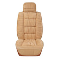 Winter short plush car seat cushion with wool cotton filler and polyester surface in various colour options
