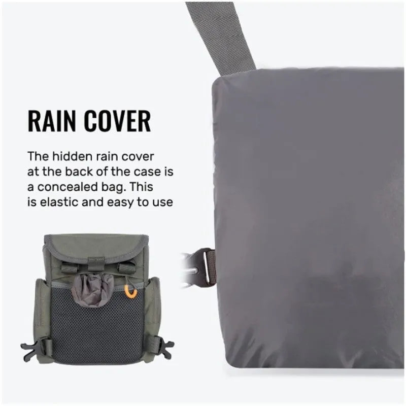 Outdoor hunting telescope bag adjustable polyester binoculars chest pack camouflage