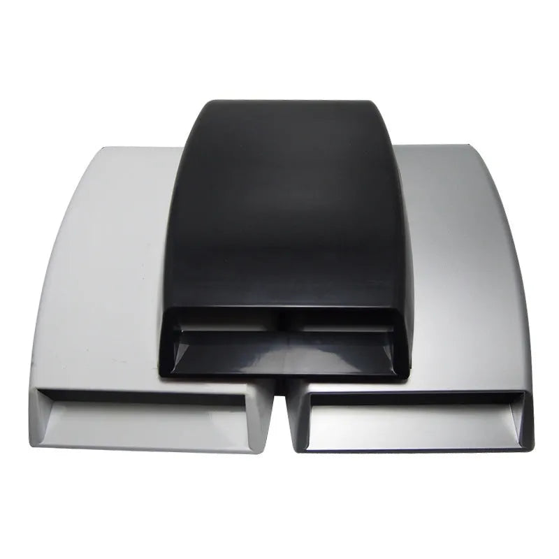 Black ABS plastic car decoration simulation air vent for dashboard styling.