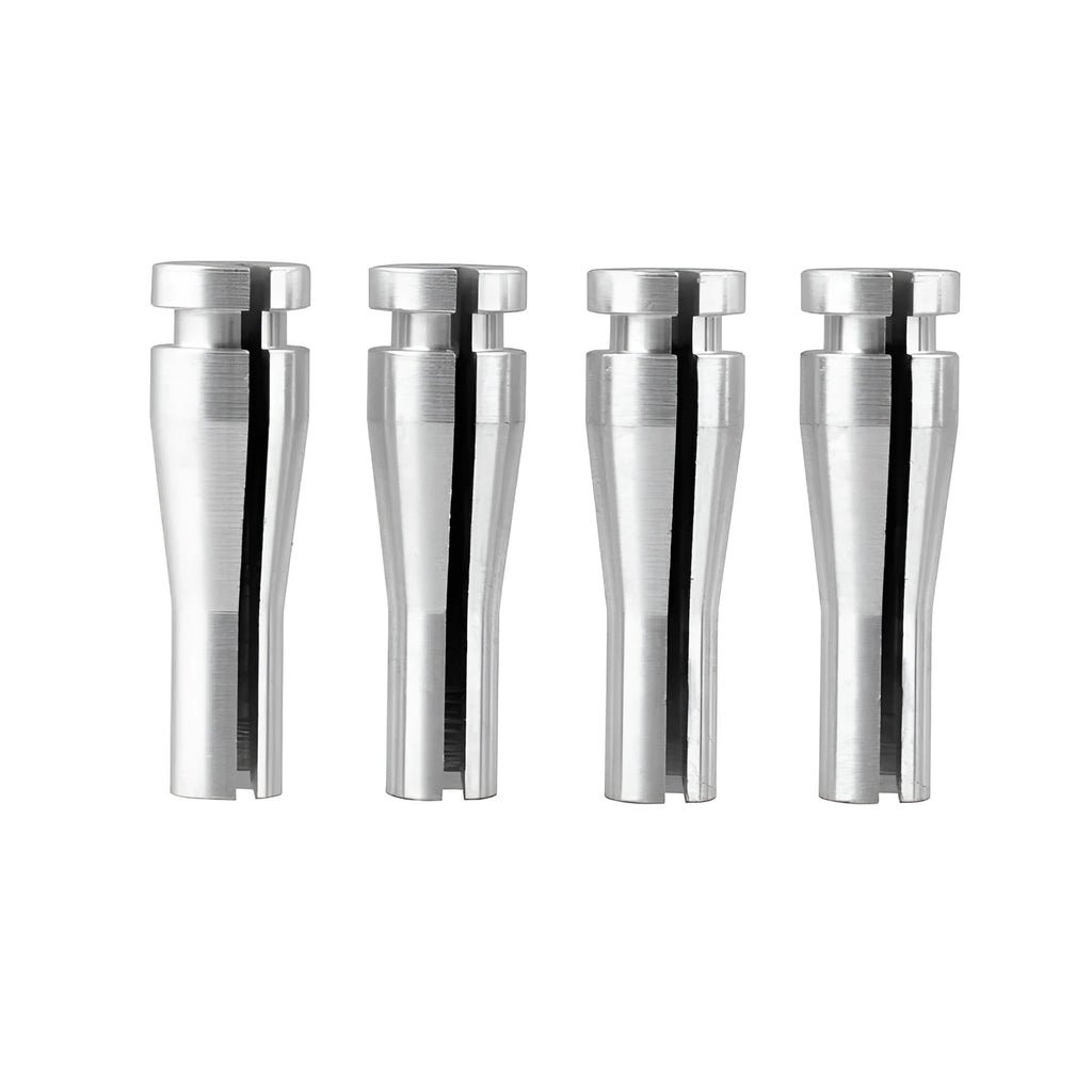 Four silver aluminium auto parts for Ford F-Series truck cab latch repair