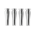 Four silver aluminium auto parts for Ford F-Series truck cab latch repair