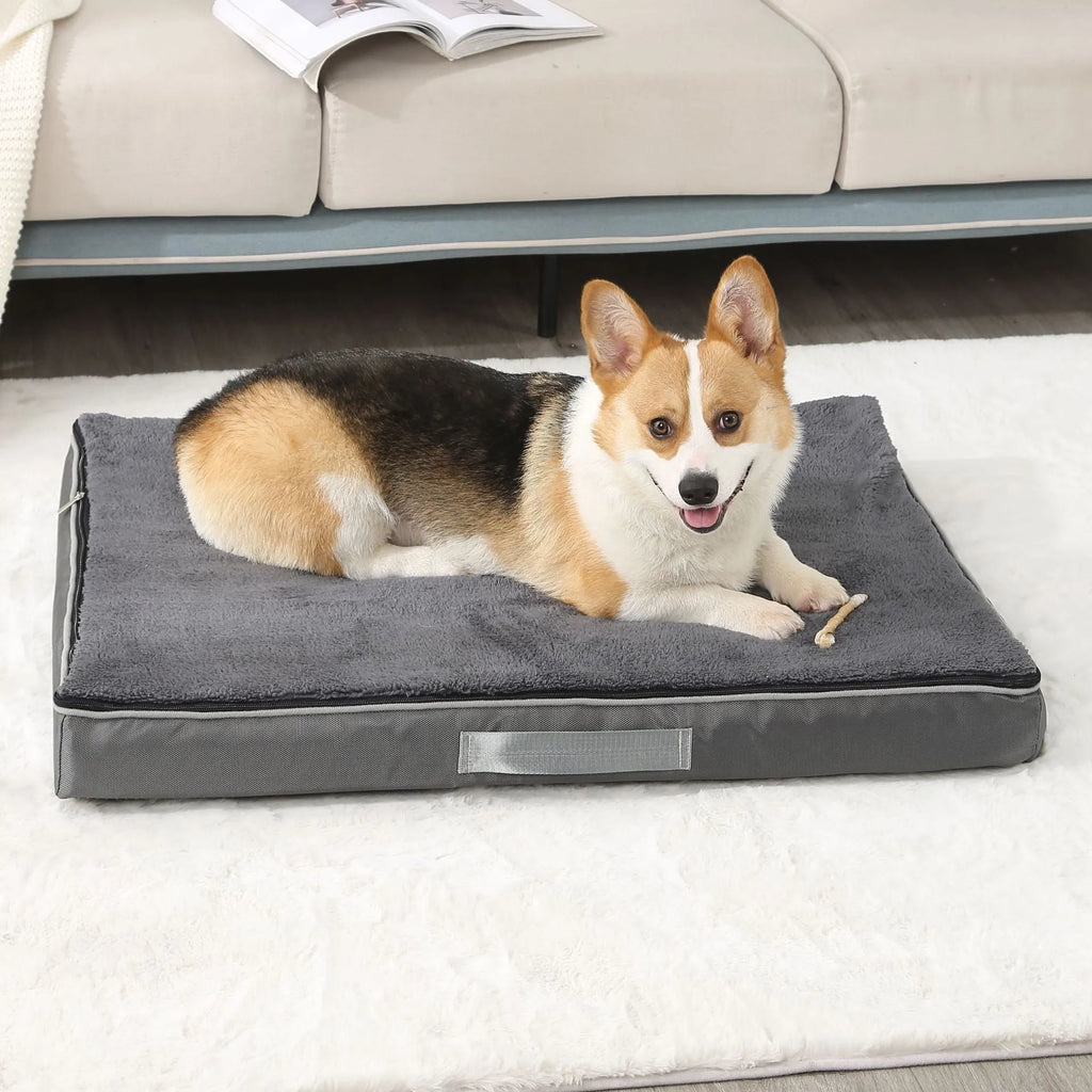 Removable and washable memory sponge pet mat for dogs in multiple sizes and colours.