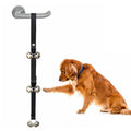 Adjustable dog training doorbell with seven metal bells and nylon leash for toilet training