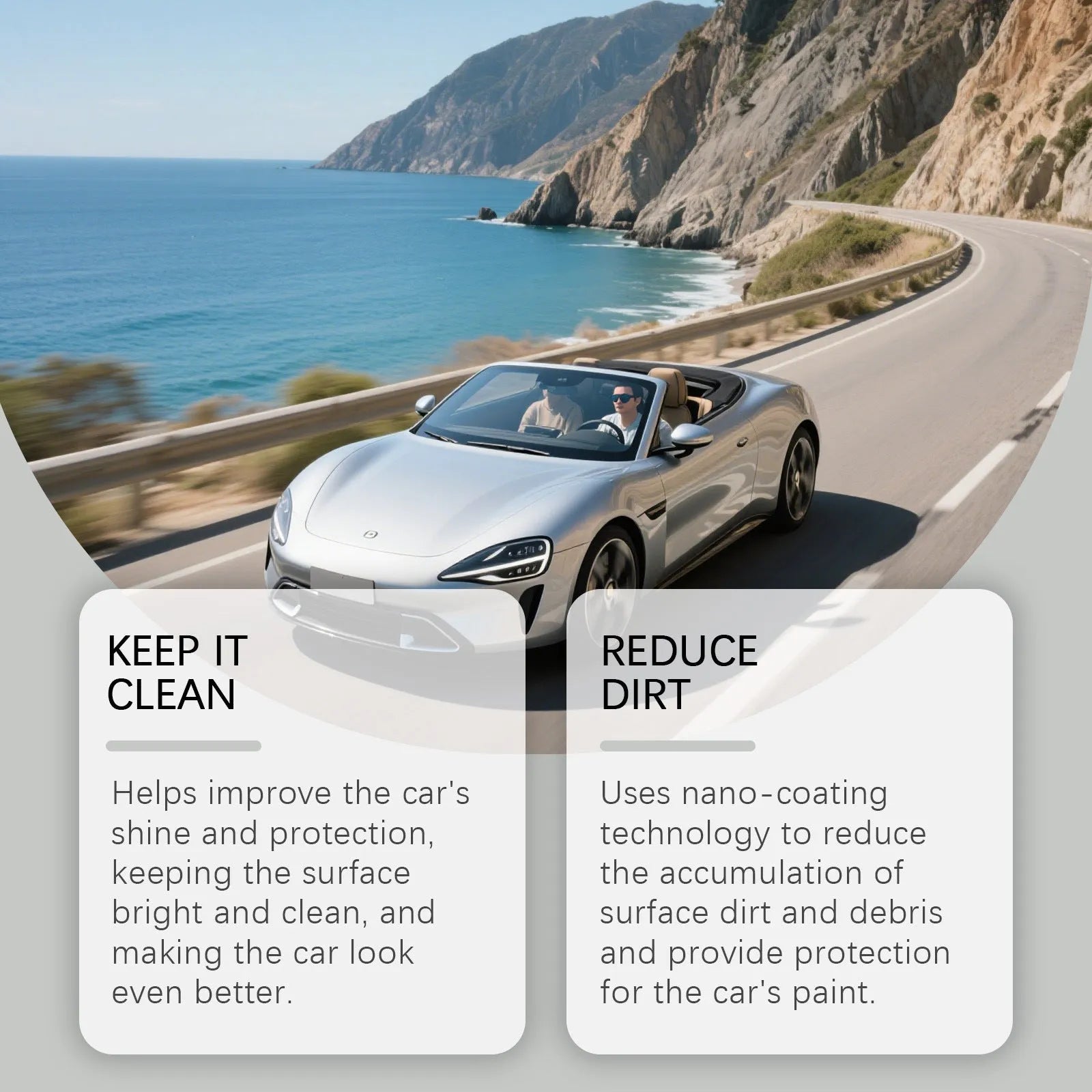 120ml ceramic coating spray canister for car paint protection and anti-fading treatment