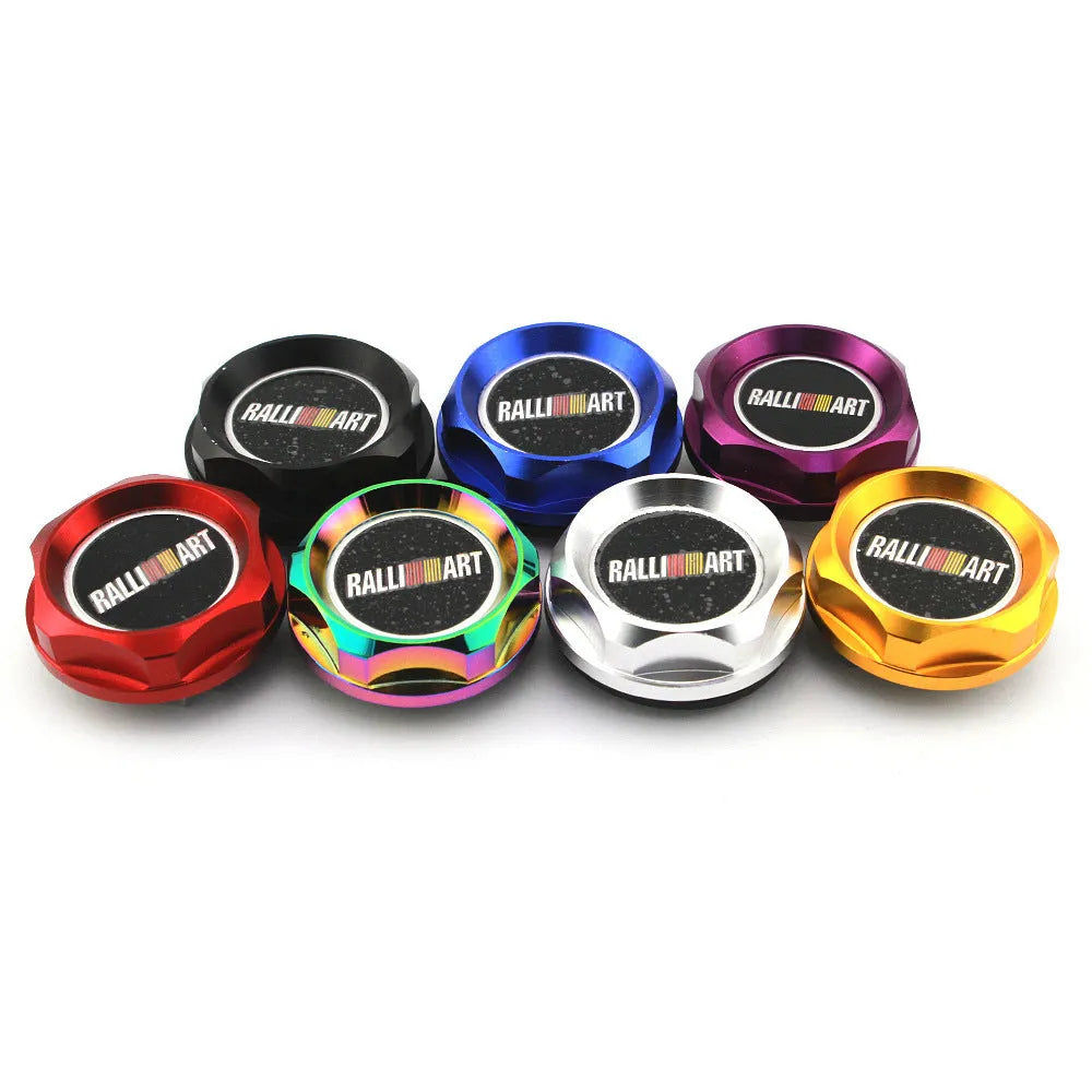 Aluminium alloy oil filter cap for Mitsubishi models in six colour options