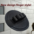 Round rubber finger massage bath gadget with bath towel