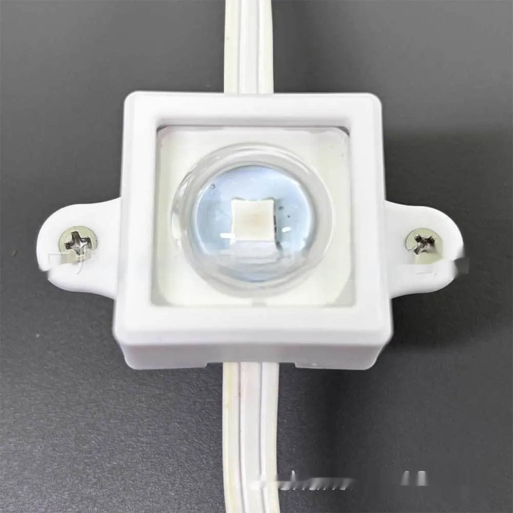 White plastic LED light protective lampshade cover, dimensions 1.7cm by 6cm.