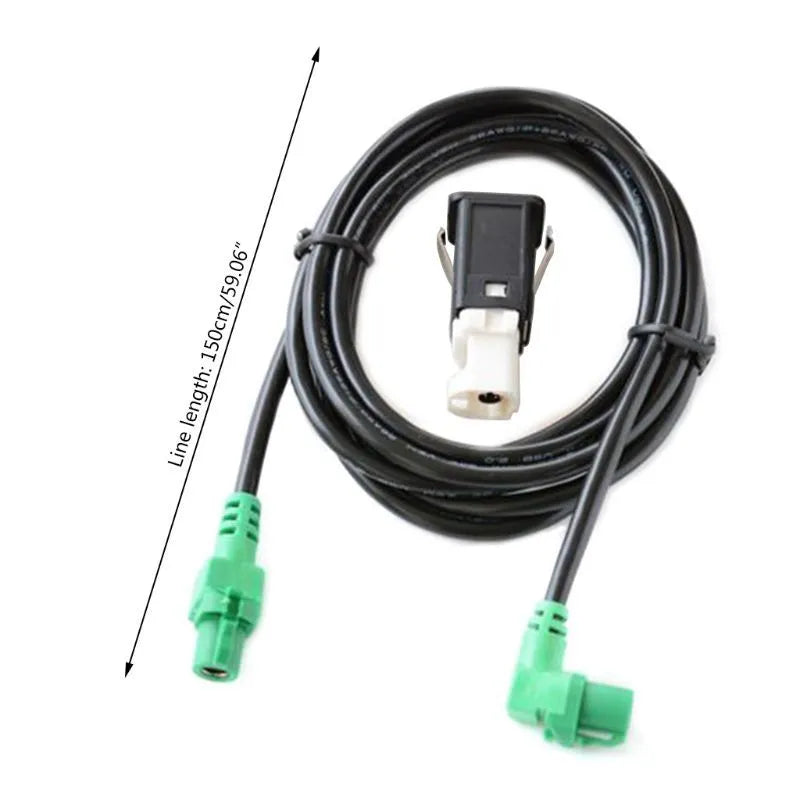 BMW USB socket wiring harness with 150cm cable for glove box installation