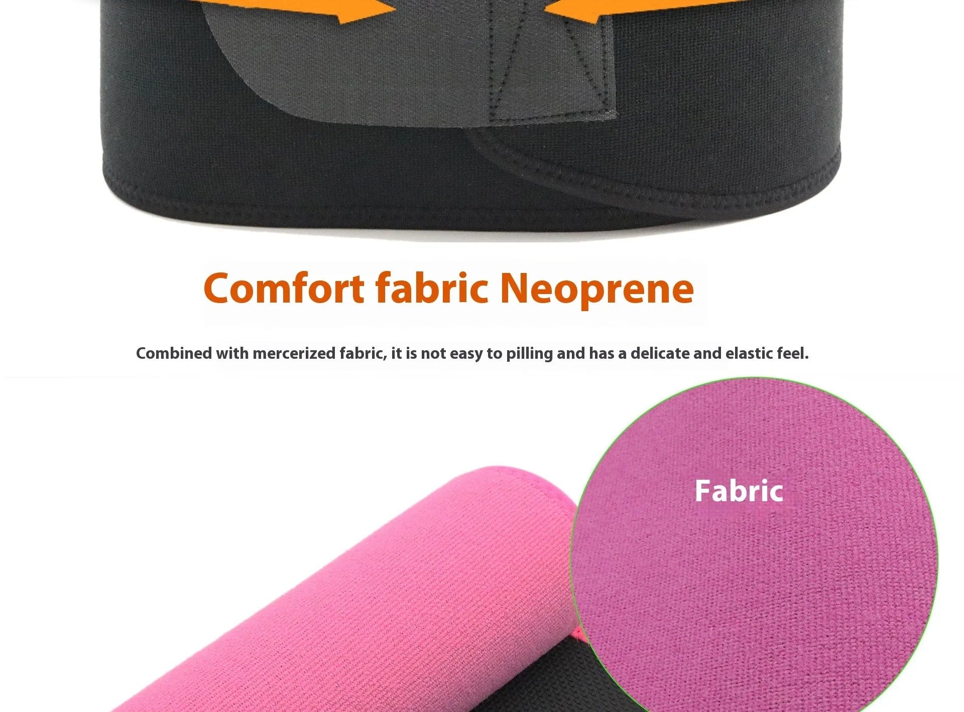 Neoprene lumbar support fitness belt in black, blue, or pink for waist protection.