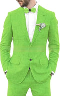 Men's slim fit suit with hemp blend fabric in dark blue colour, jacket and trousers set