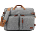 Business multi-functional backpack for men in nylon solid colour with letter pattern and soft handle
