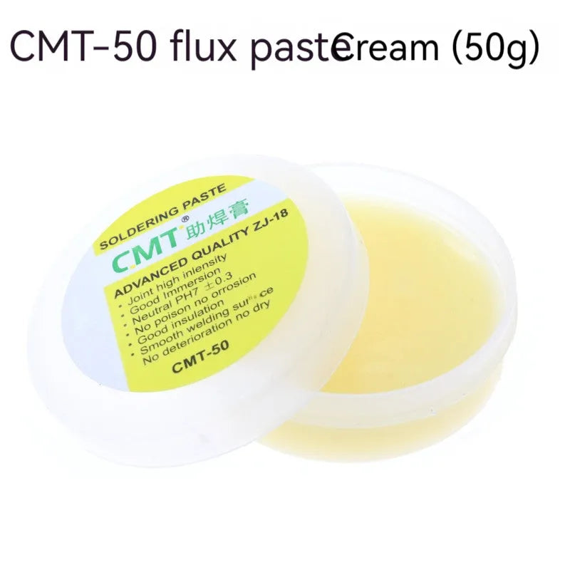 CMT rosin soldering flux paste for electric soldering iron in 85g or 50g containers
