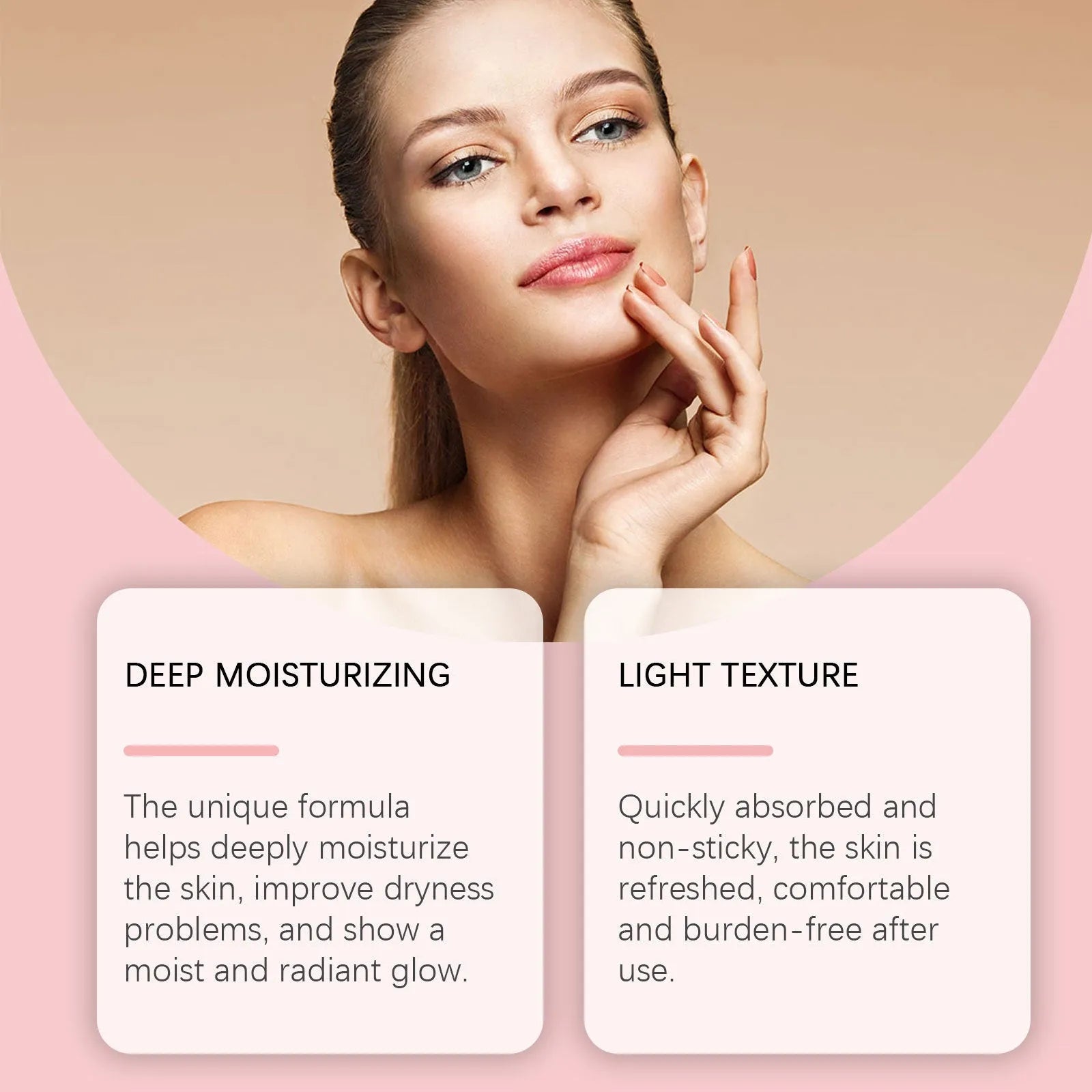Hyaluronic Acid Skin Moisturising Lotion bottle with cherry blossom extract, 120ml capacity.