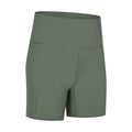 Women's super stretch sports shorts in fifth pants length with cotton blend fabric