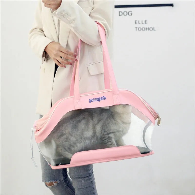 MOORPET leather cat carry bag with 25 litre capacity in multiple colour options