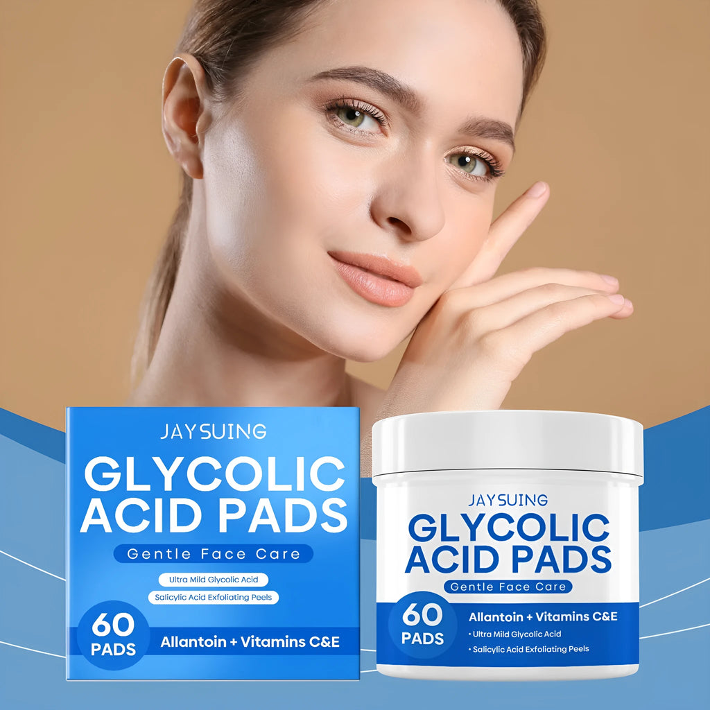 Glycolic Acid Cutin Cotton Cloth Mild skincare treatment with 60 pre-soaked pads