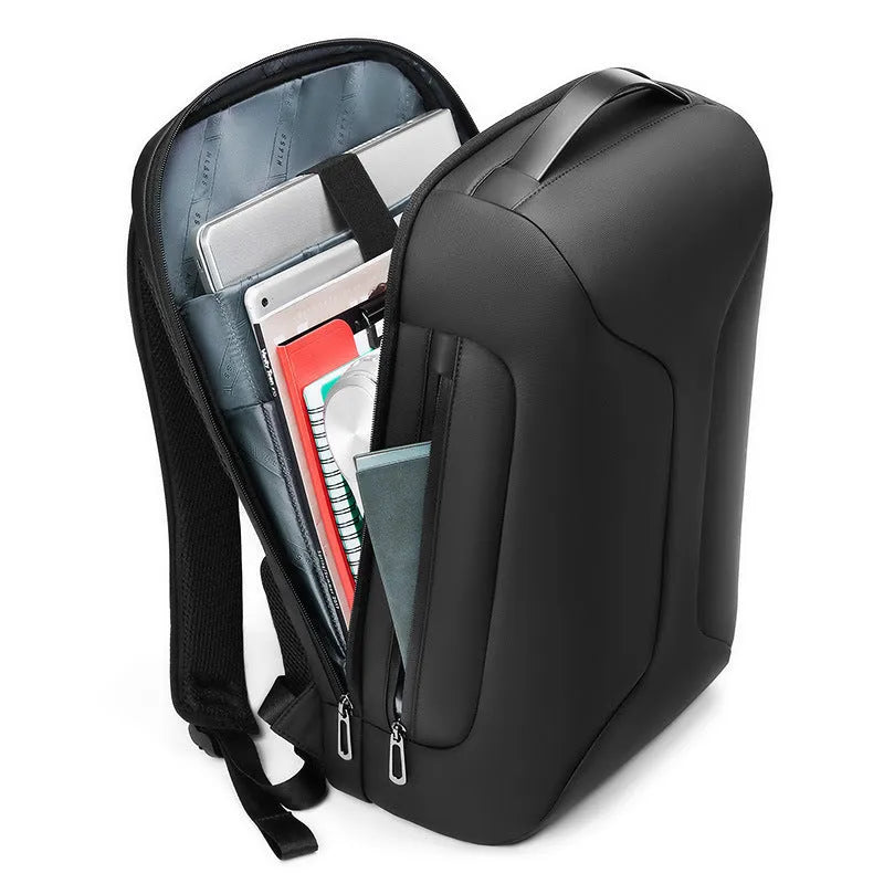 Men's 50L business travel backpack in Oxford cloth with waterproof anti-theft features and air pillow straps