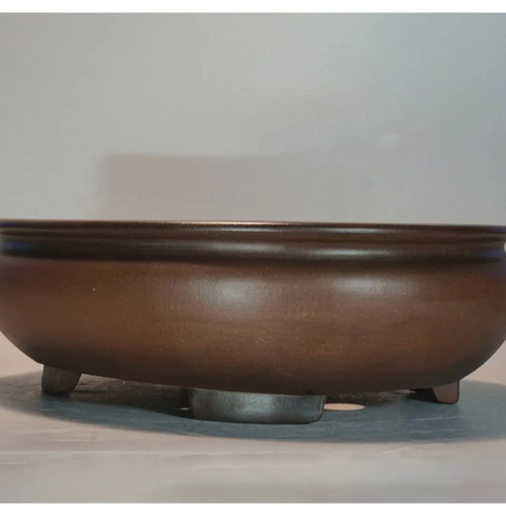 Handmade purple sand clay desktop flowerpot in classical style, 58cm tall.