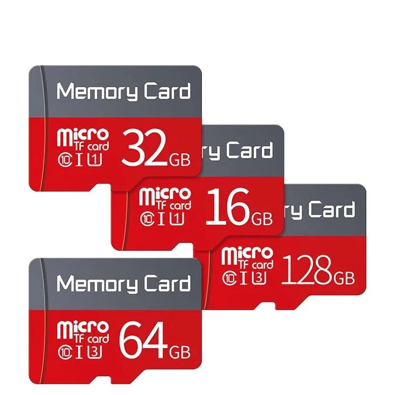 MicroSD memory card with SD adapter for recorder and monitoring device storage expansion