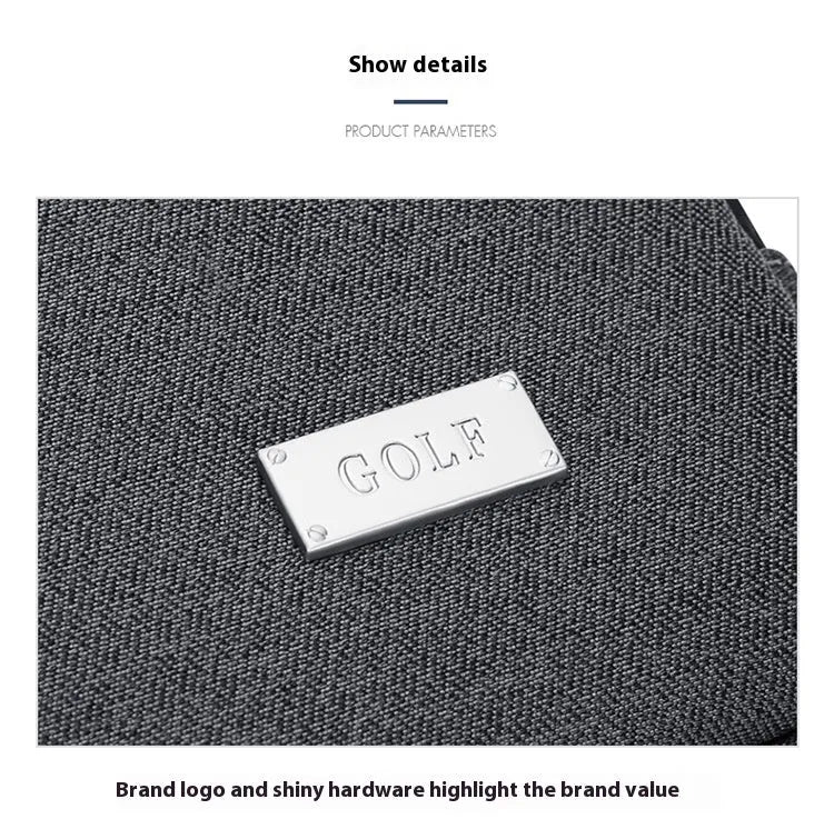 Men's 14-inch laptop sleeve protective case with shoulder strap in dark grey colour