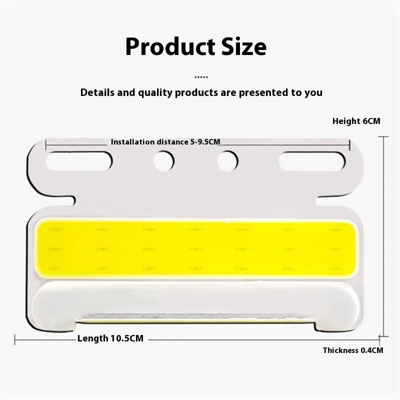 Aluminium alloy truck ground tyre light in selected colour, showing COB LED light source.