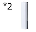 Black and white 3D RGB music-activated table lamp with USB cable