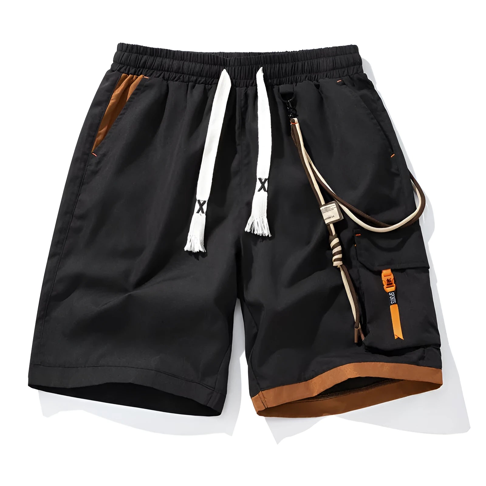 Men's plus size bamboo fibre shorts in straight leg cropped design available in four colours