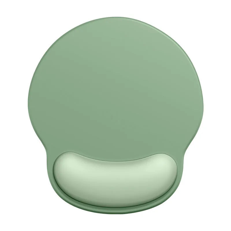 Silicone wristband mouse mat with gradient design measuring 220mm by 250mm on desk