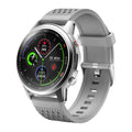 F800 ECG blood pressure monitoring sports smart watch with 1.3-inch screen in black or silver grey