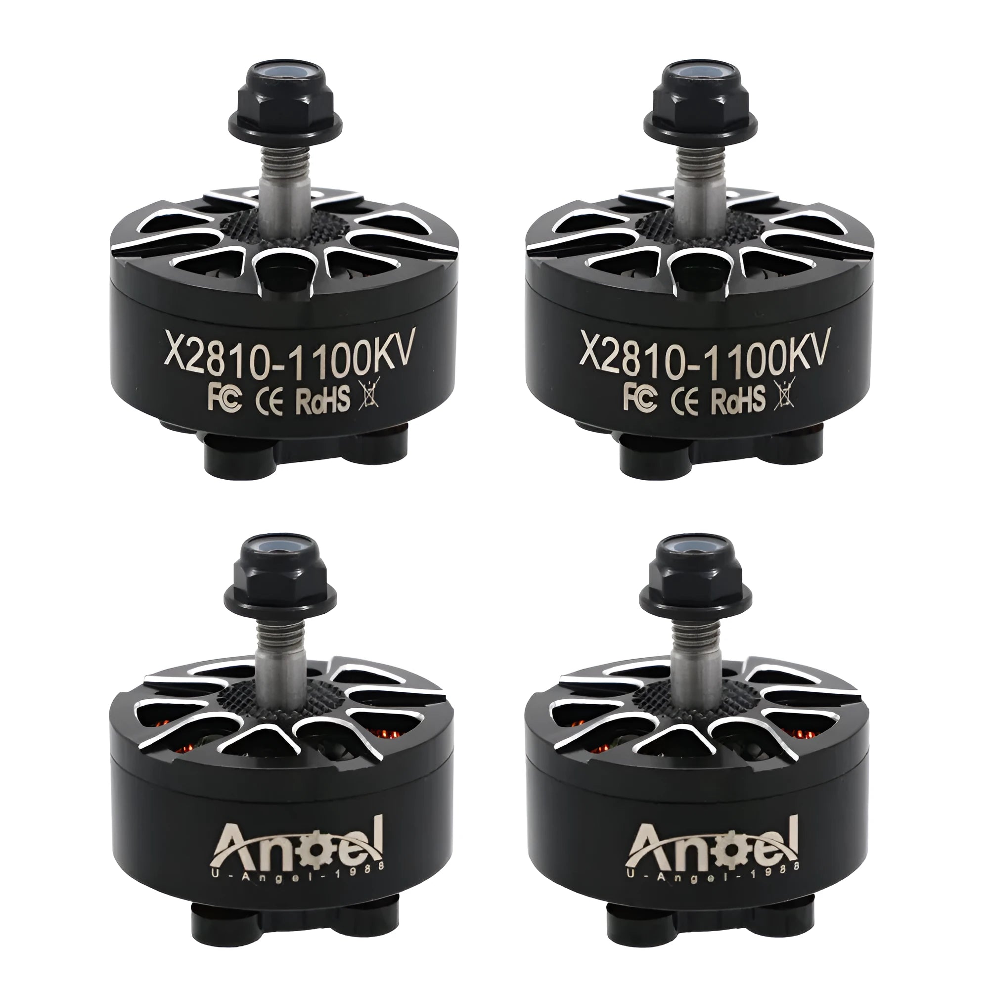 X2810 brushless outrunner motor for RC flight models with metal housing