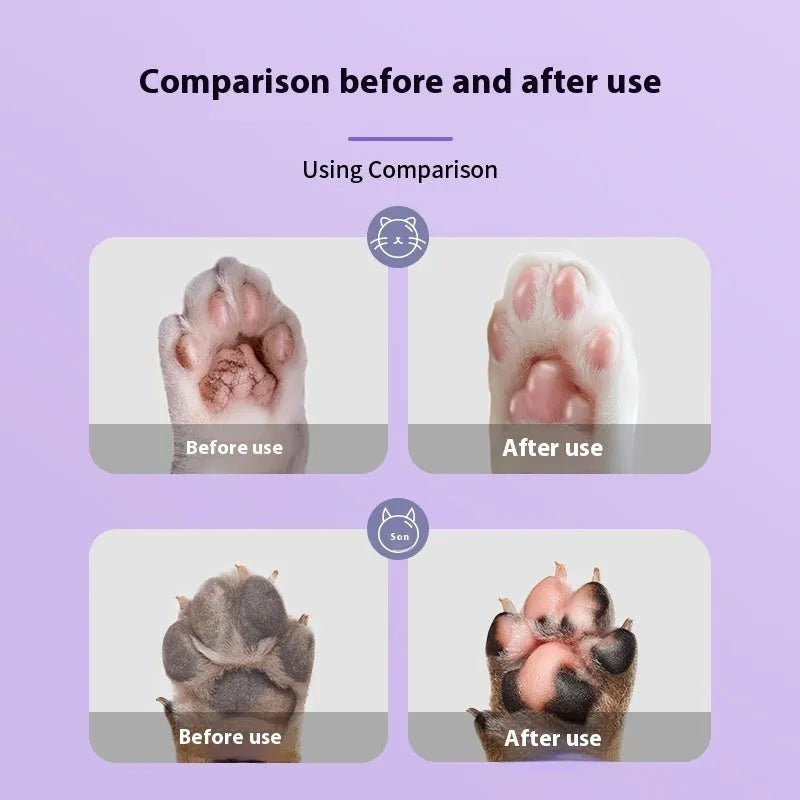 40g pot of pet foot moisturising cream with natural Brazil palm wax for cat and dog paw care