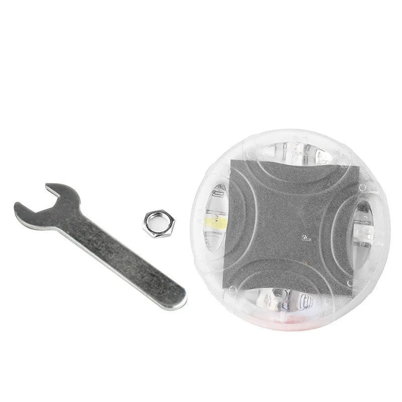 Solar-powered multi-colour LED valve stem decorative lights for car wheels with 15 flash modes