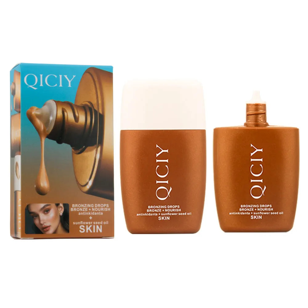 30ml face and body brightening contour liquid bottle with four shade options