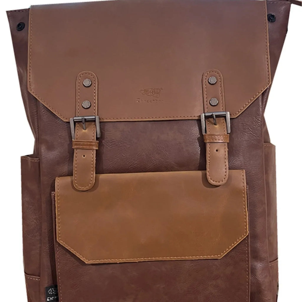 Unisex college style travel backpack in solid colour with large capacity for business travel