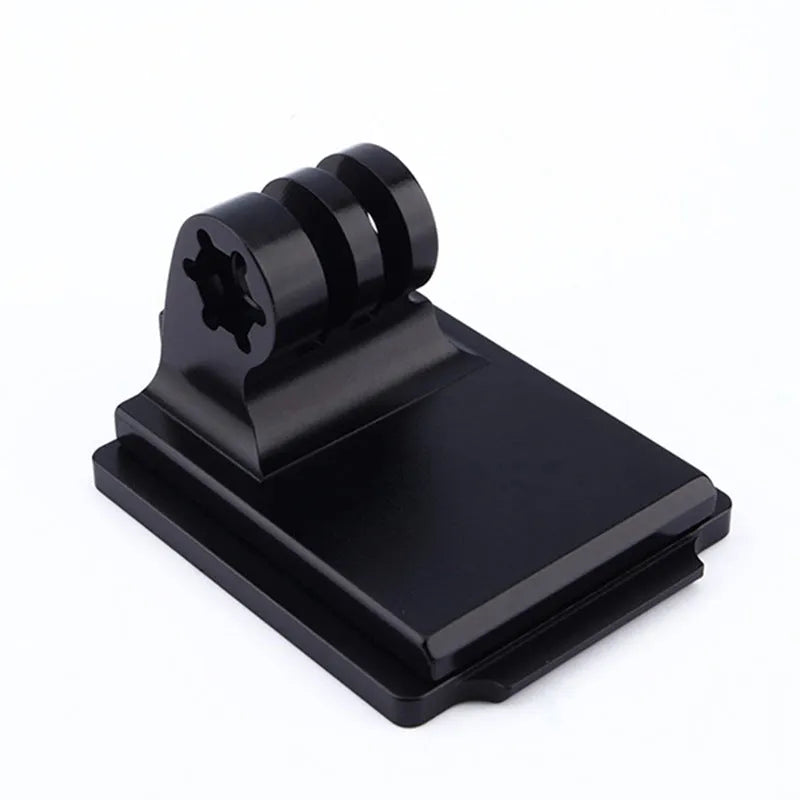 Aluminium alloy helmet camera mount bracket for GoPro and sports cameras with adjustable clamp