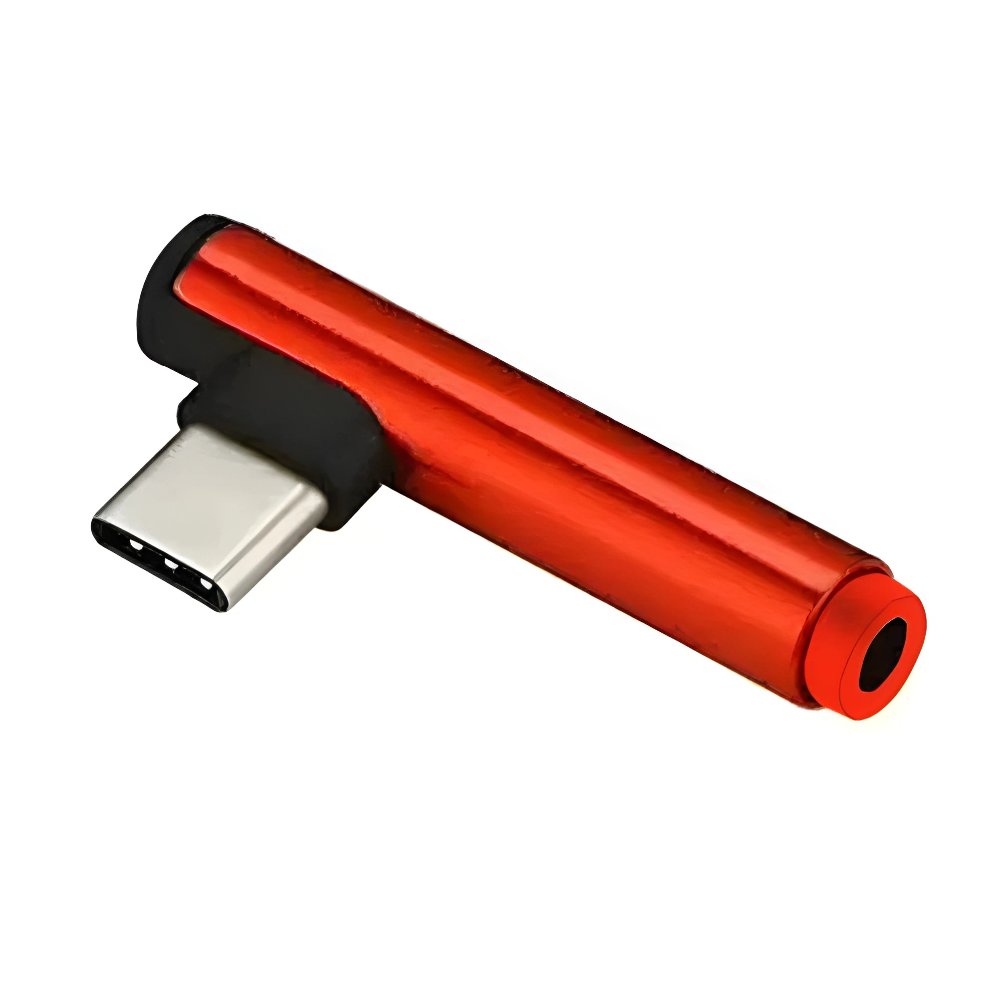 Aluminium alloy Type-C to 3.5mm audio adapter with charging passthrough in multiple colour options