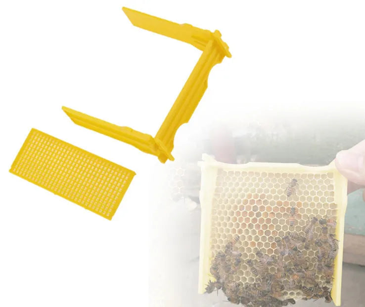 Three white EPS foam mini delivery boxes for beehive pollination and breeding tool sets.